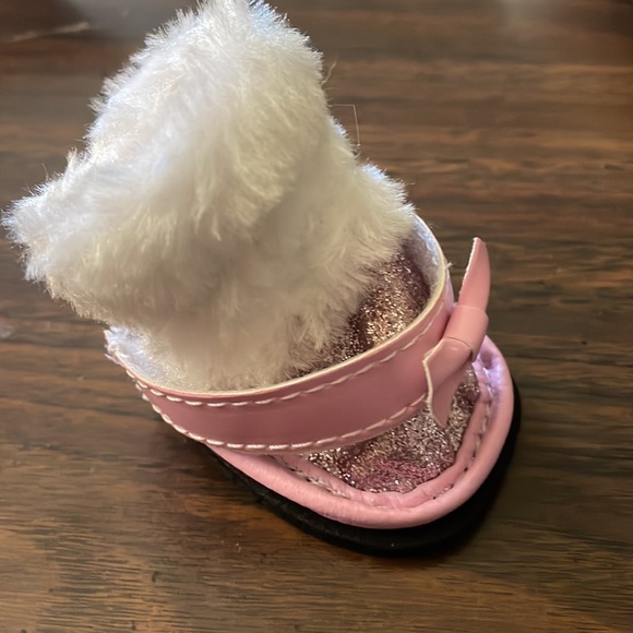 NWT Wag & Bone Sparkly Pink X-Small Dog Booties - Picture 4 of 4